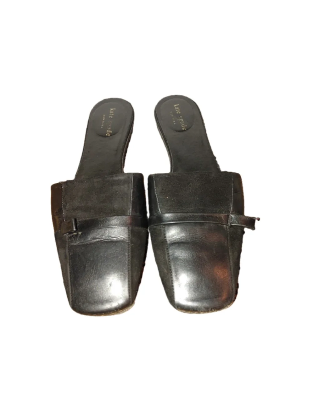 Kate Spade Leather & Suede Slides Size 8